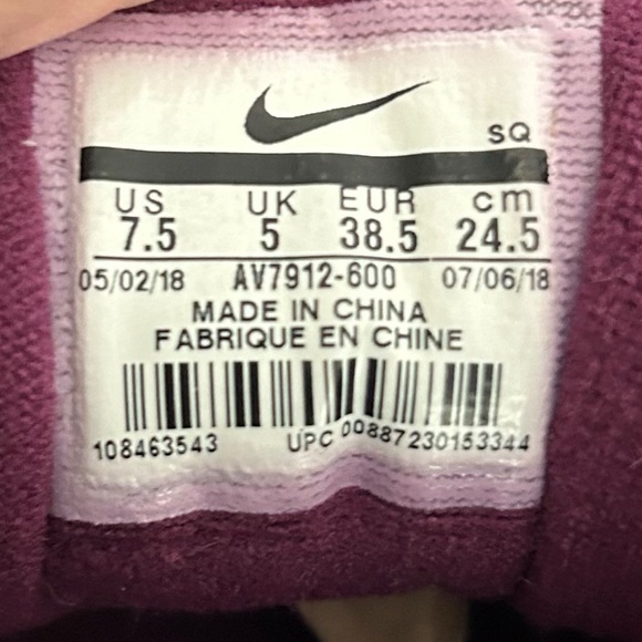 Nike Women’s Air Max Plus TN SE AV912-600 Team Red Shoes Sneakers Size 7.5 - Picture 12 of 12